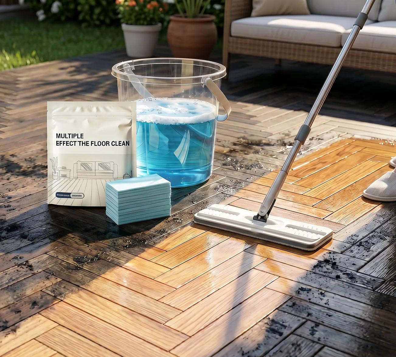 Multi-Effect Floor Cleaning Sheets – Powerful Stain Removal & Fresh Scent