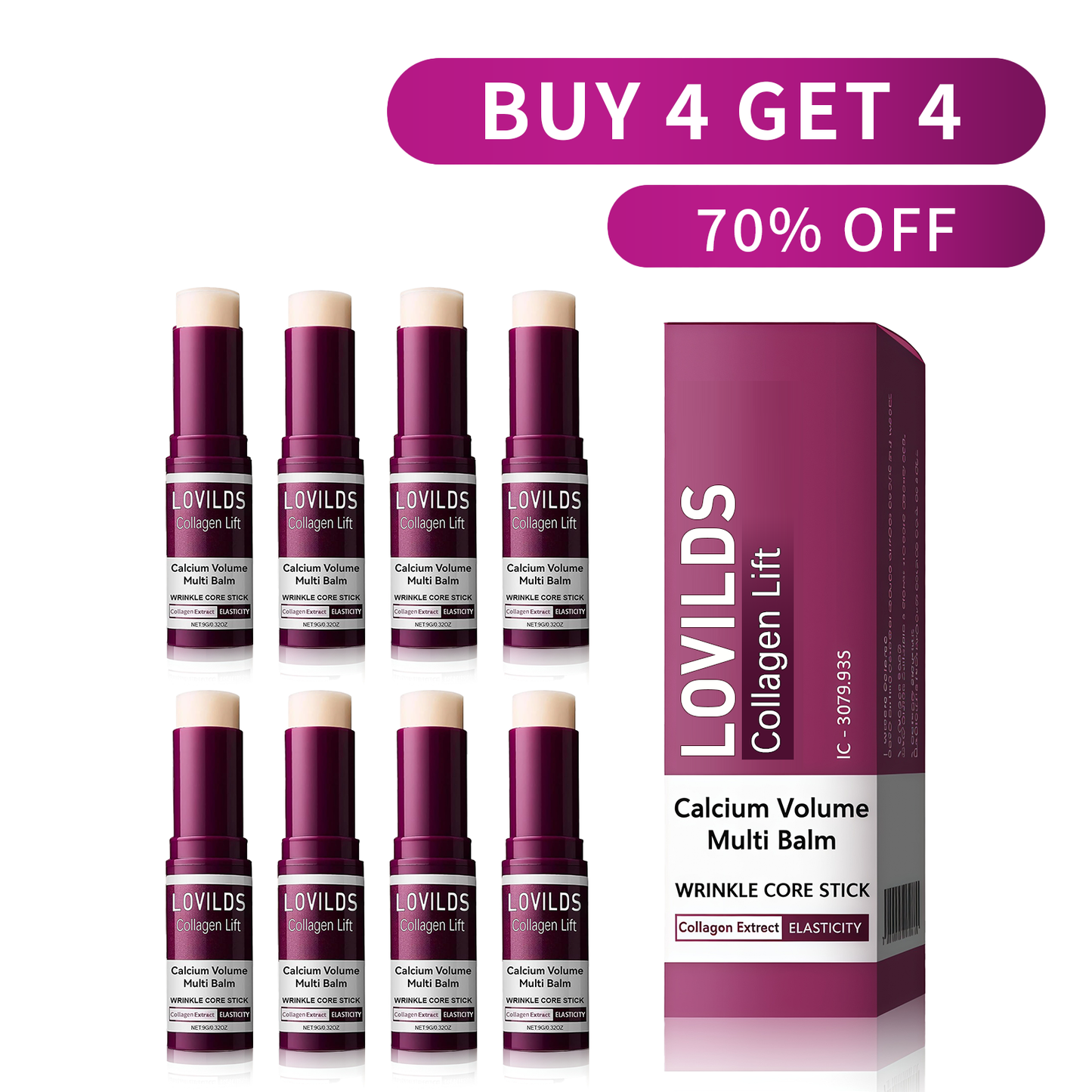 π§50% OFF β¨ Collagen Lift Eye Balm Stick + Eye Patch Set | Firming, Anti-Aging, Wrinkle Care