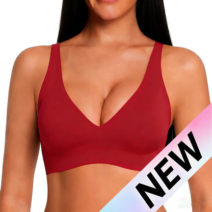 🎄✨Holiday Offer Ends Soon! Women’s Wireless Deep V Push-Up Bralette 🔥— Ultra-Comfortable T-Shirt Bra