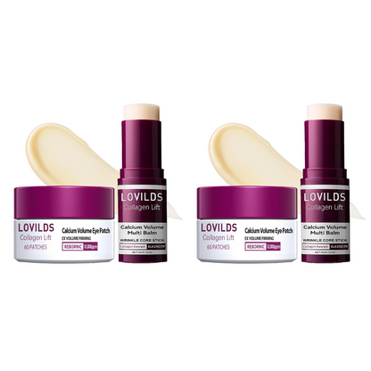 🧁50% OFF ✨ Collagen Lift Eye Balm Stick + Eye Patch Set | Firming, Anti-Aging, Wrinkle Care