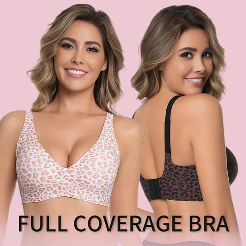 🎄✨Holiday Offer Ends Soon! Women’s Wireless Deep V Push-Up Bralette 🔥— Ultra-Comfortable T-Shirt Bra