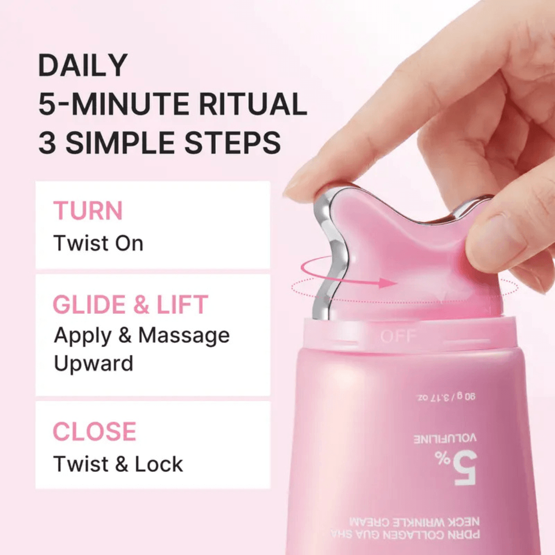 Korean PDRN Collagen Firming Neck Cream | Designed for Wrinkles and Sagging Skin