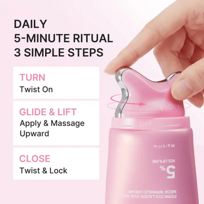 Korean PDRN Collagen Firming Neck Cream | Designed for Wrinkles and Sagging Skin