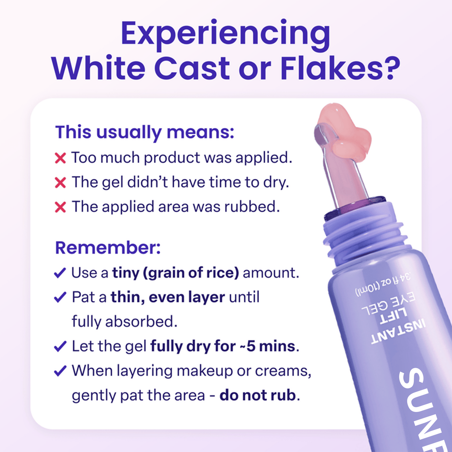 NEW Instant Lift Eye Gel - For the look of Puffiness & Bags, Wrinkles, Fine Lines and Dark Circles
