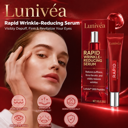 Results in 60 Seconds - Lunivéa Rapid Wrinkle-Reducing Serum for Wrinkles, Bags & Dark Circles