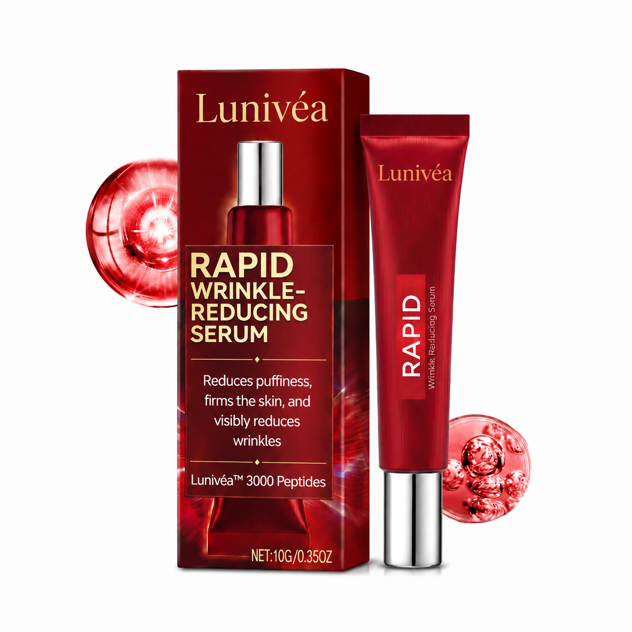 Results in 60 Seconds - Lunivéa Rapid Wrinkle-Reducing Serum for Wrinkles, Bags & Dark Circles