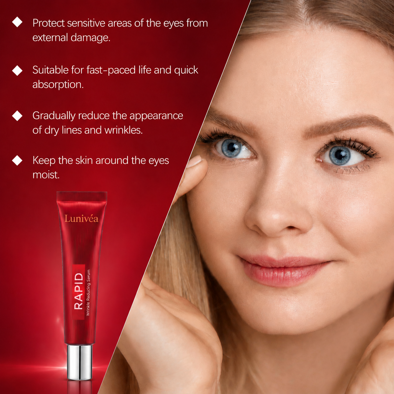 Results in 60 Seconds - Lunivéa Rapid Wrinkle-Reducing Serum for Wrinkles, Bags & Dark Circles