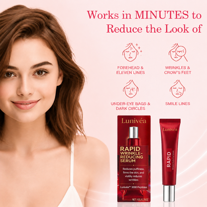 Results in 60 Seconds - Lunivéa Rapid Wrinkle-Reducing Serum for Wrinkles, Bags & Dark Circles