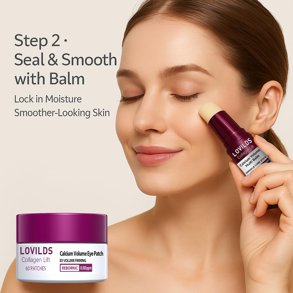 🧁50% OFF ✨ Collagen Lift Eye Balm Stick + Eye Patch Set | Firming, Anti-Aging, Wrinkle Care