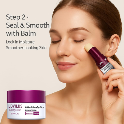 🧁50% OFF ✨ Collagen Lift Eye Balm Stick + Eye Patch Set | Firming, Anti-Aging, Wrinkle Care