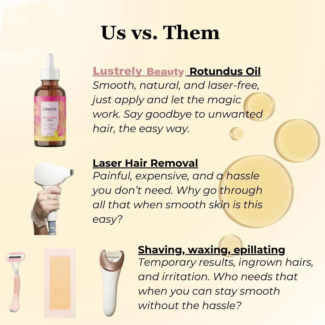 ✨ Natural Hair Removal Oil for Smooth, Radiant Skin – Gentle & Effective 🌿