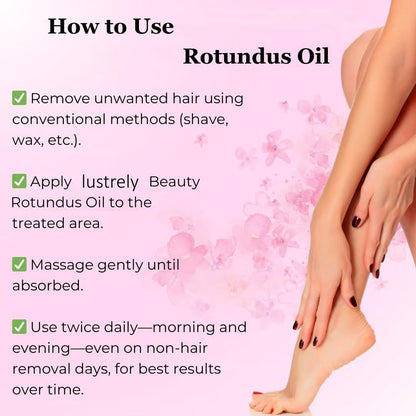 ✨ Natural Hair Removal Oil for Smooth, Radiant Skin – Gentle & Effective 🌿