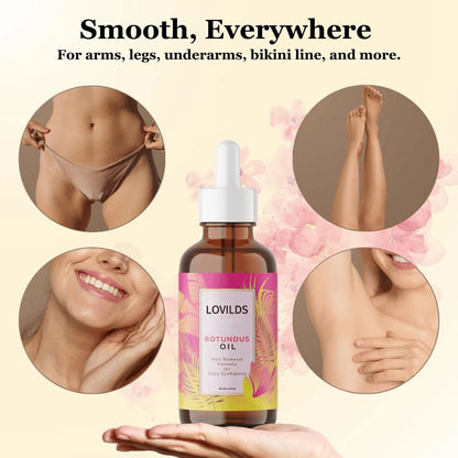 ✨ Natural Hair Removal Oil for Smooth, Radiant Skin – Gentle & Effective 🌿