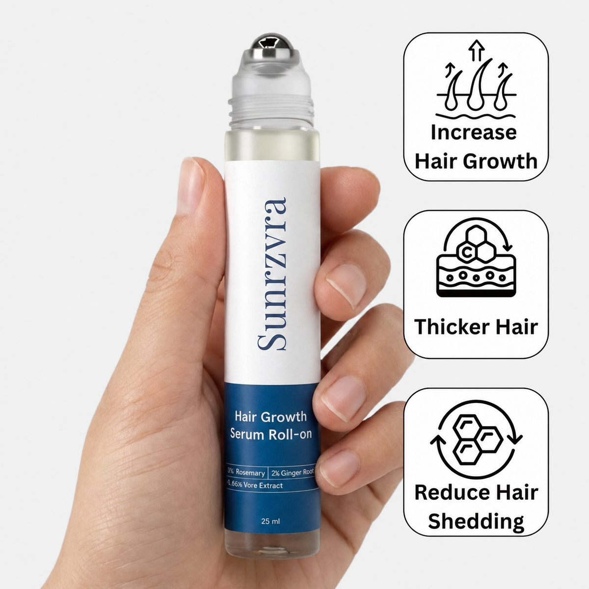Sunrzvra Hair Growth Roll on Serum